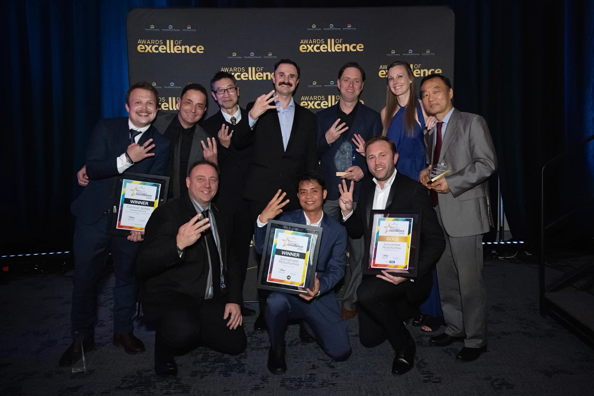 The Suncamper team at the CCIA NSW Awards of Excellence